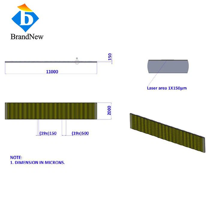 Nouveau produit 100W 808nm Single Bar Laser Chip